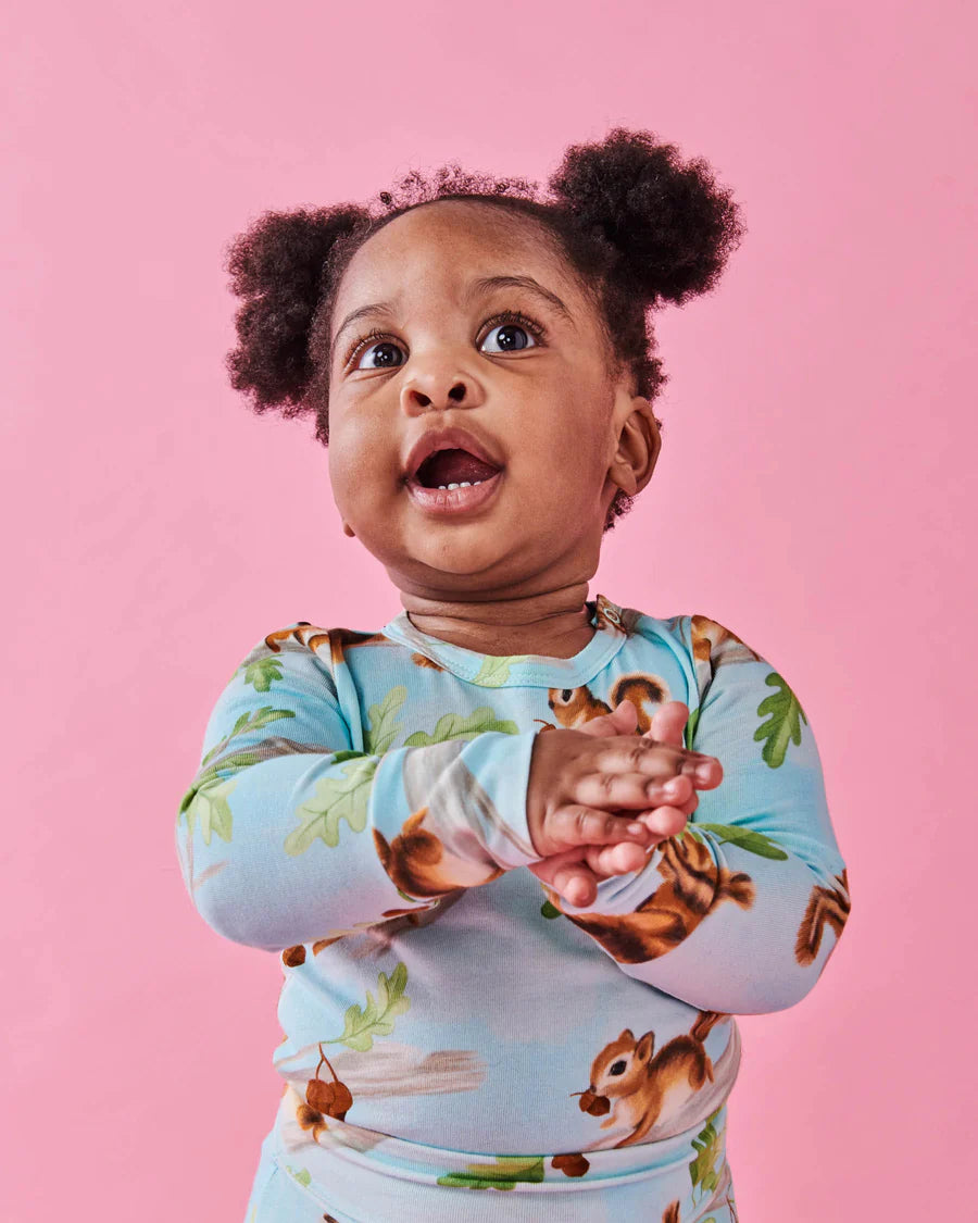 Kip and Co Long Sleeve Romper - Squirrel Scurry