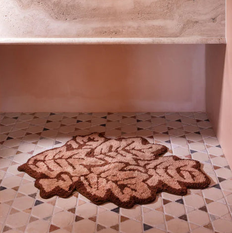 Bonnie and Neil - Leaf Bath Mat