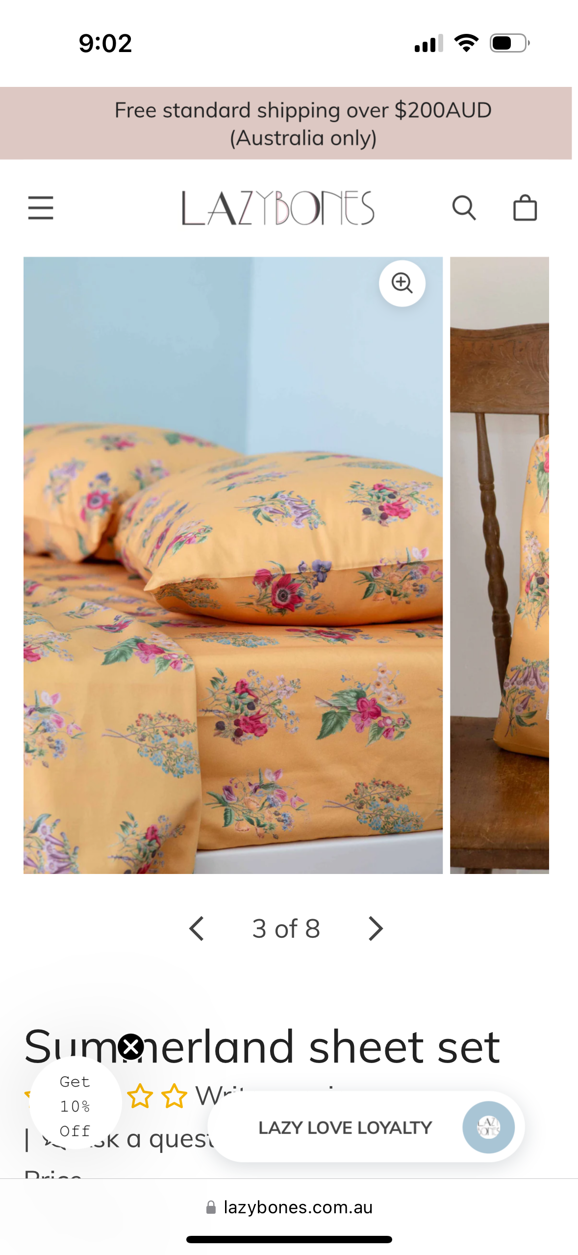Summerland Cotton Sheets