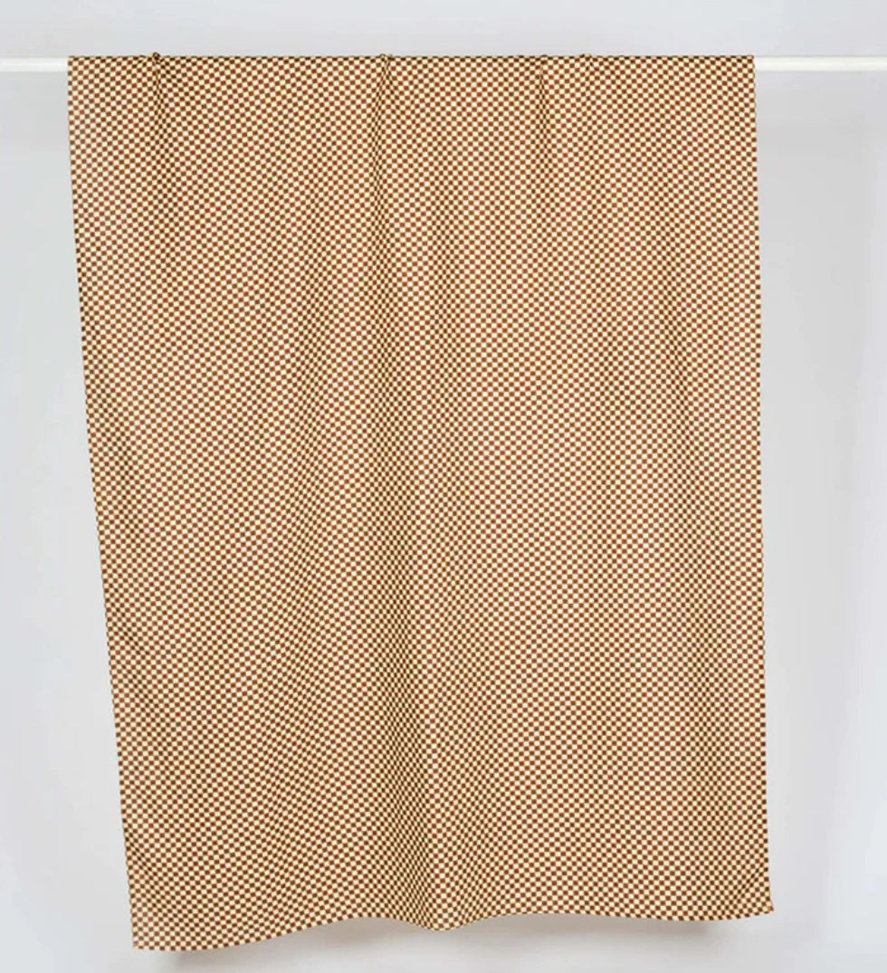Bonnie and Neil Tiny Check Linen Tablecloth