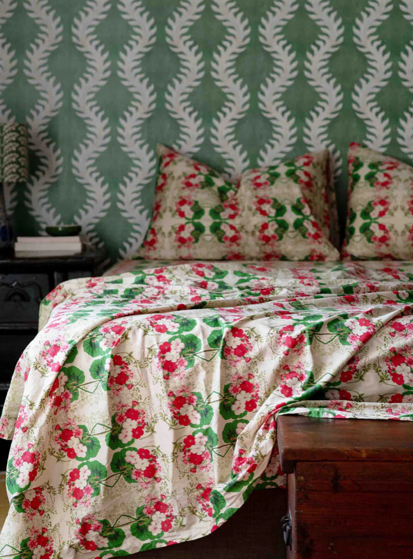 Pelargonium Cotton Sheet Set