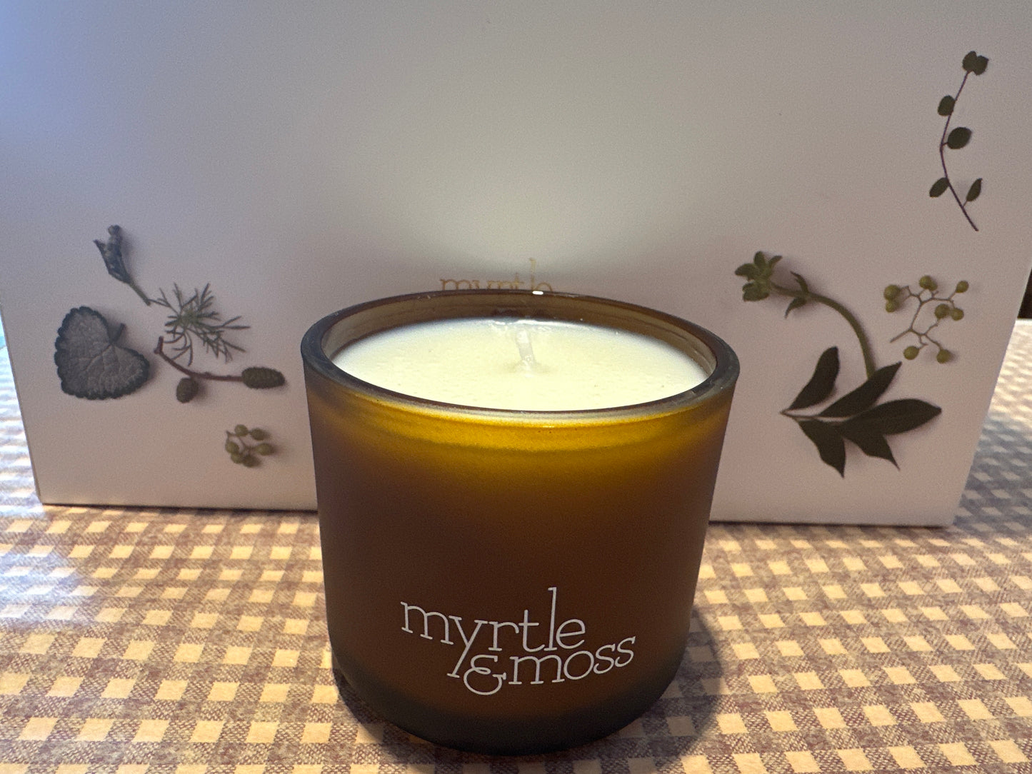 Myrtle and moss mini candle - no box