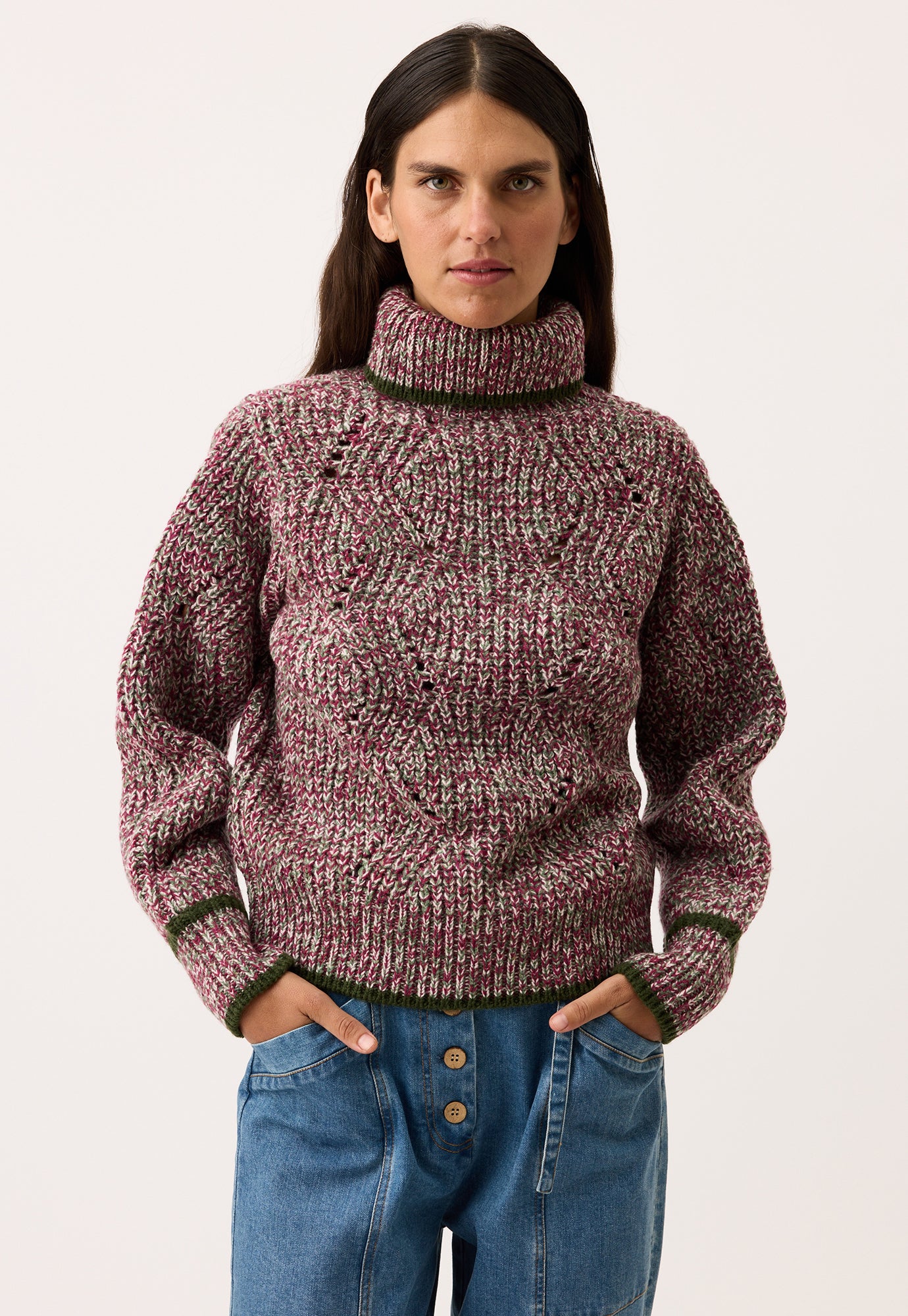 Nancybird Cara Roll Neck Knit - Blushwood