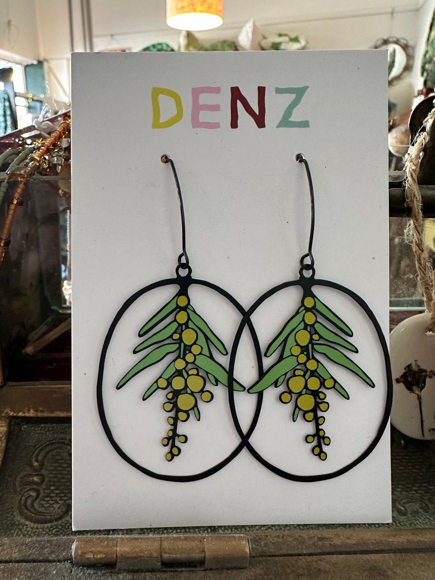 Denz earrings - Wattle