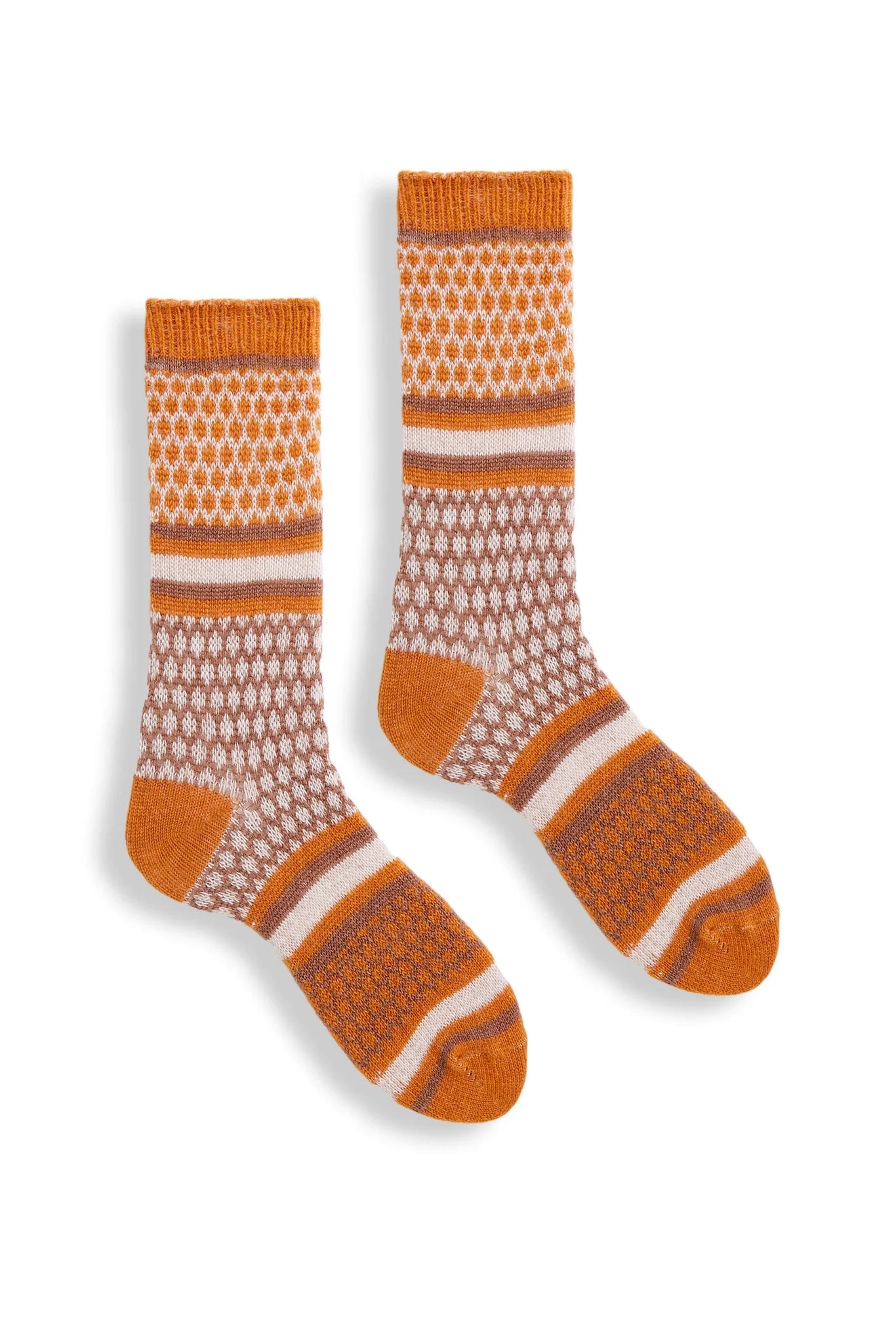 lisa b Women’s Merino Wool and Cashmere Socks - Honeycomb