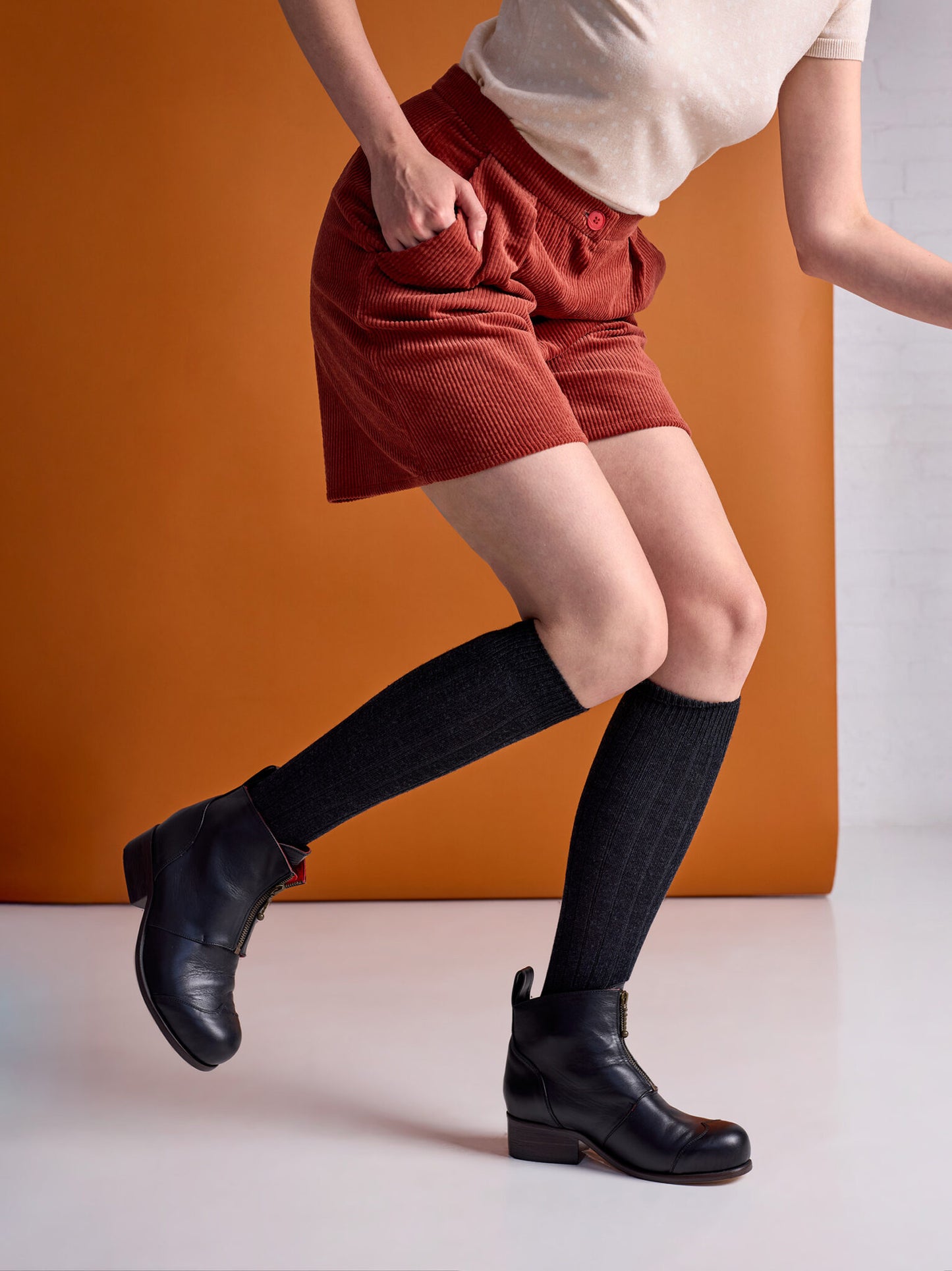 Tightology Long Rib Merino Wool Socks