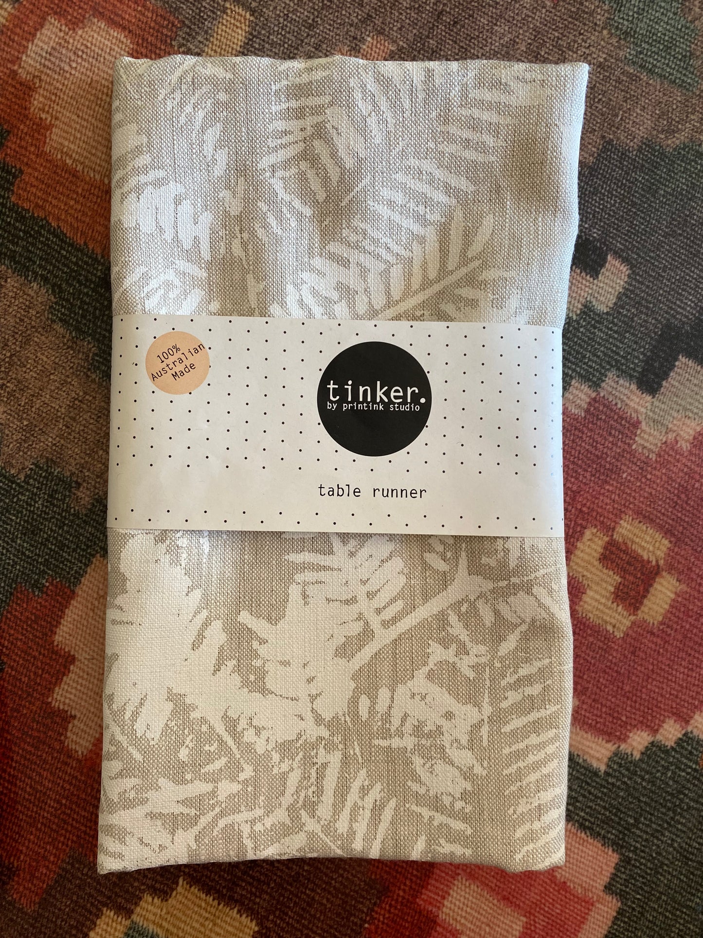 Tinker Table Runner - WATTLE TABLE RUNNER - WHITE