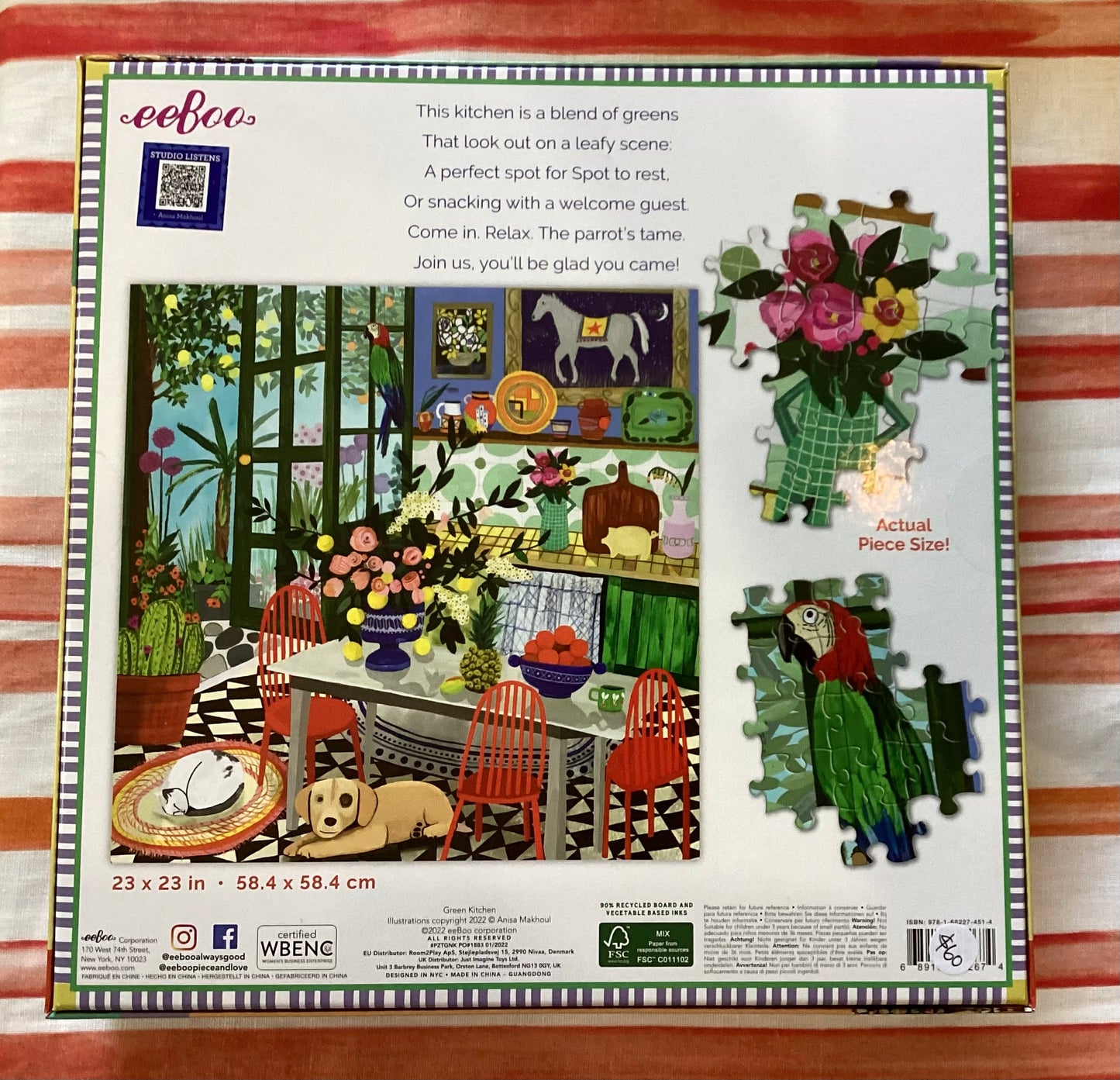 Eeboo 1000 piece puzzle - Green Kitchen