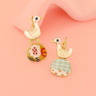 Taratata Jewellery - Plume Pebble Lever Back Earring