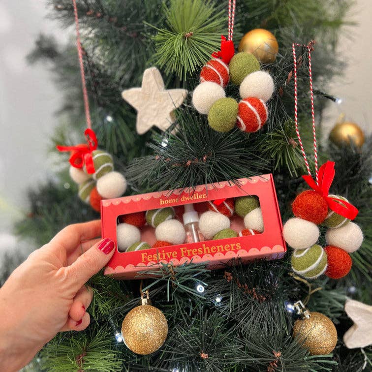 Festive Fresheners - STRIPES - Reusable Scented Ornaments