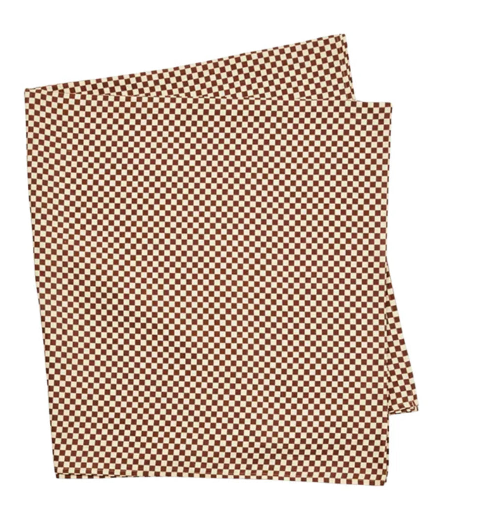 Bonnie and Neil Tiny Check Linen Tablecloth
