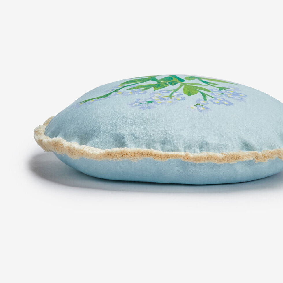 Bonnie and Neil Cushion - Forget Me Knot Blue