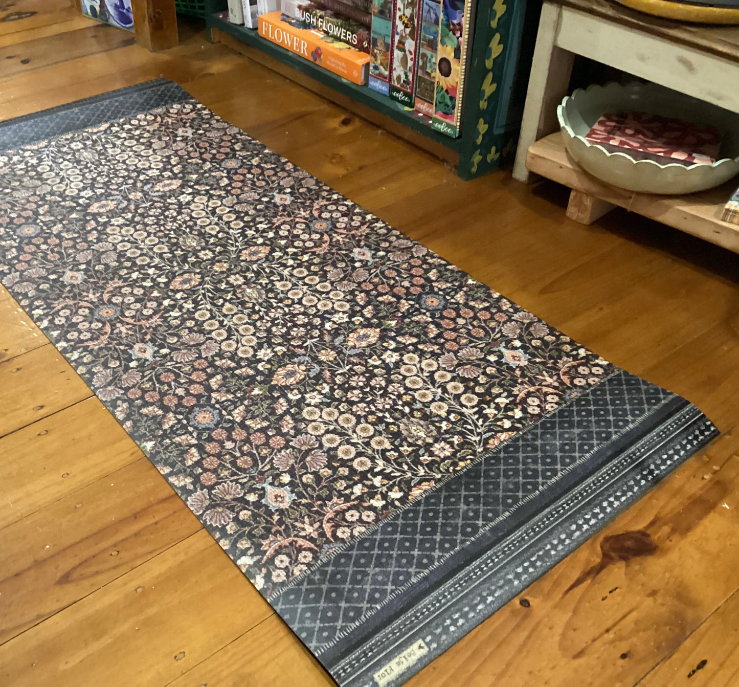 Beija Flor - Bohemian Spring Garden Vinyl Runner (50cm x 120cm)