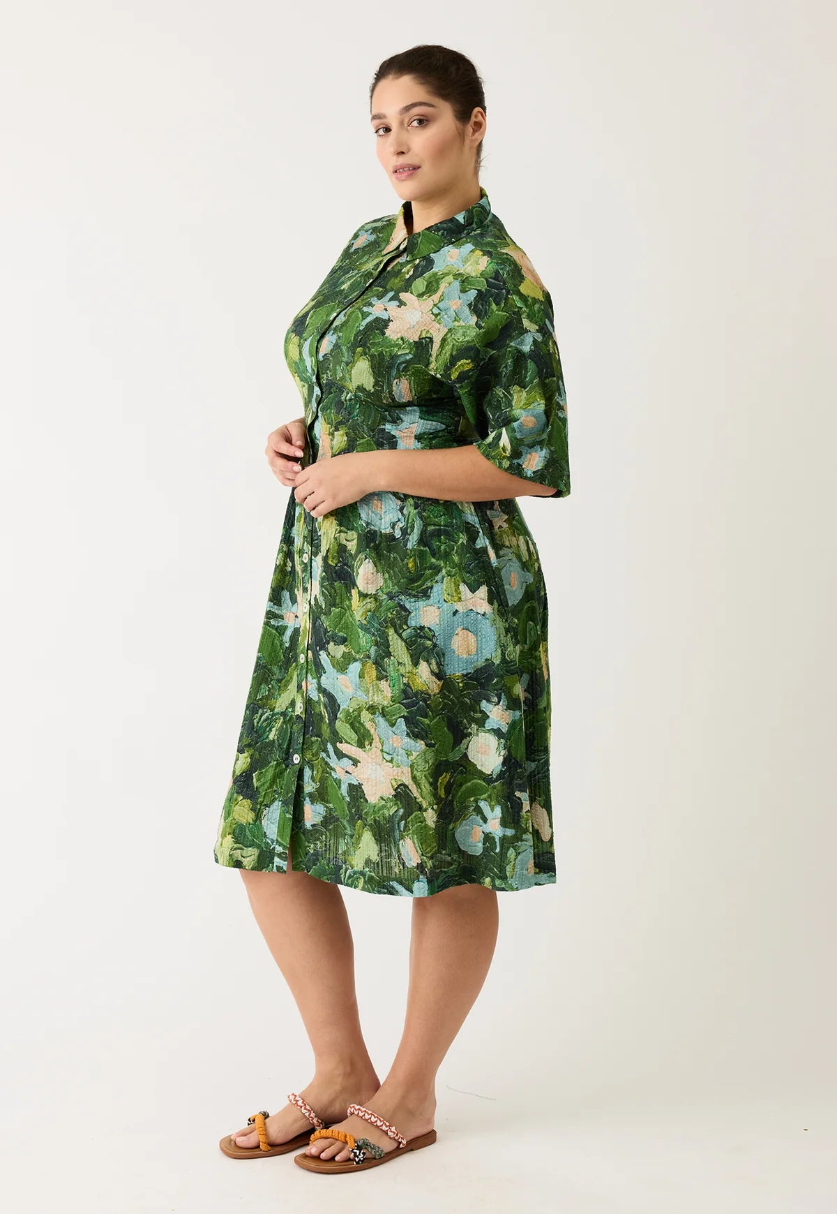 Nancybird Paloma Short Sleeve Dress - Garden