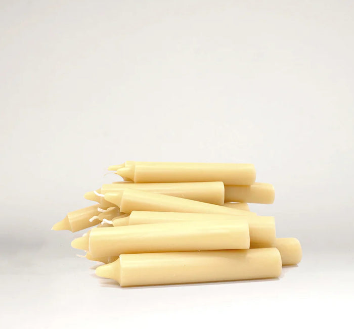 Queen B Beeswax 12cm Taper Candles (set of 4)