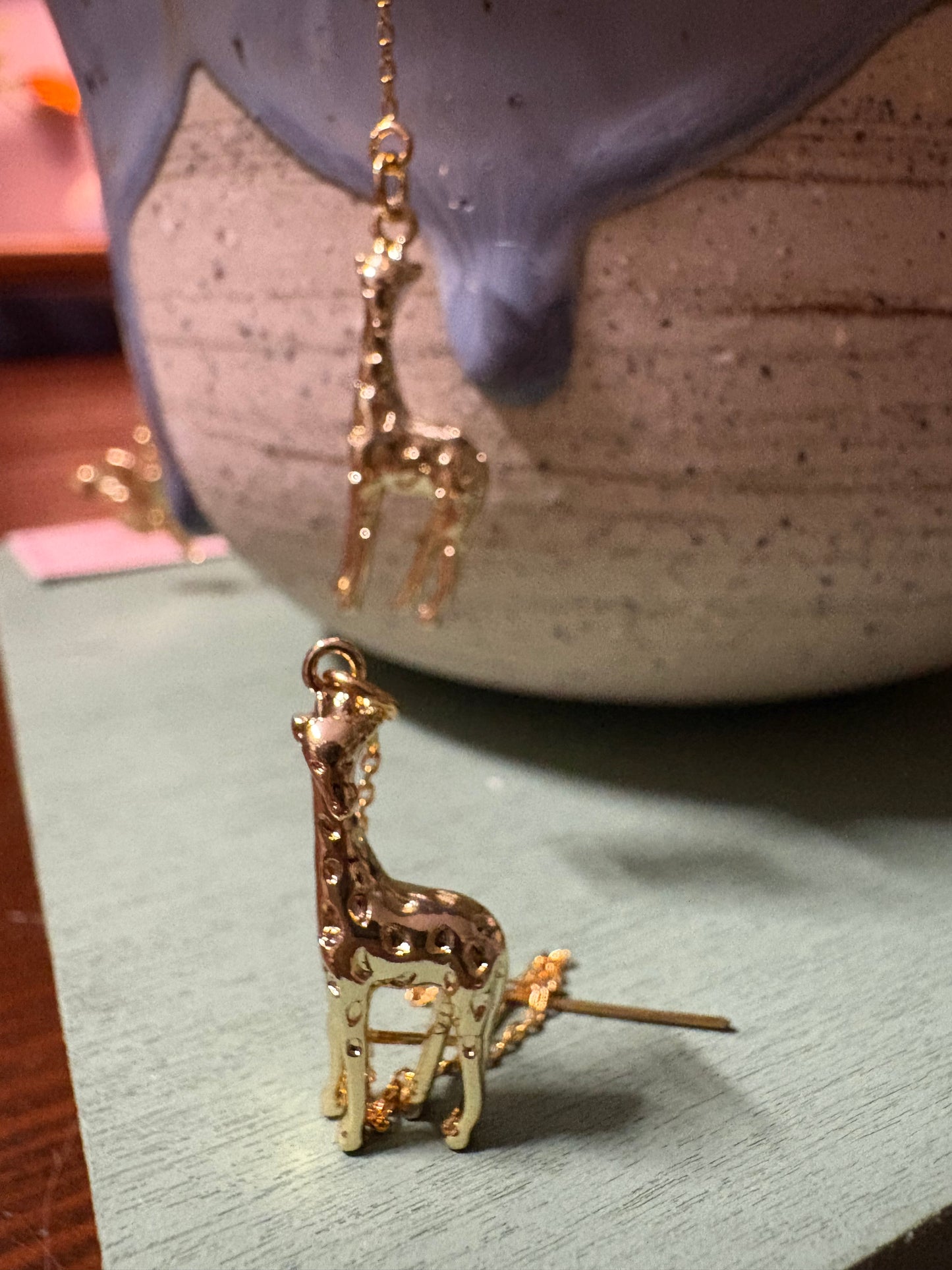 Giraffe Thread Earrings