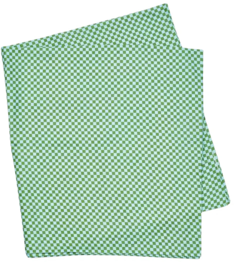 Bonnie and Neil Tiny Check Linen Tablecloth