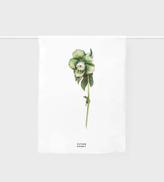 Father Rabbit Linen Tea Towel