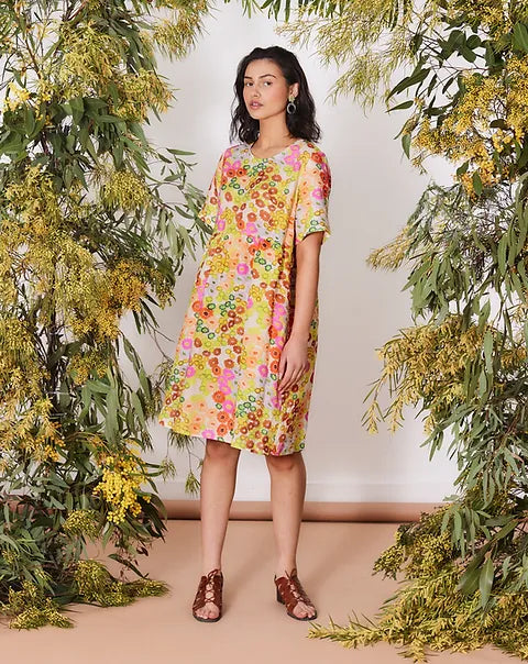 Togetherness Mira Smock Dress - Everlasting Print