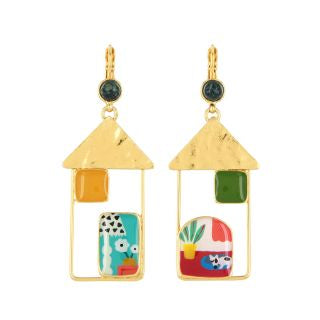 Taratata Jewellery - Curieuse Jasper Lever Back Earrings