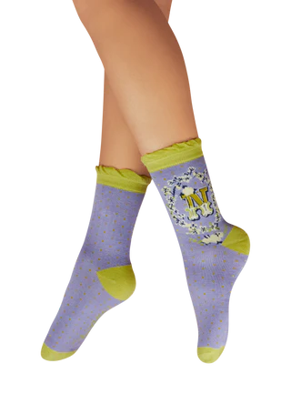 POWDER Letter Socks