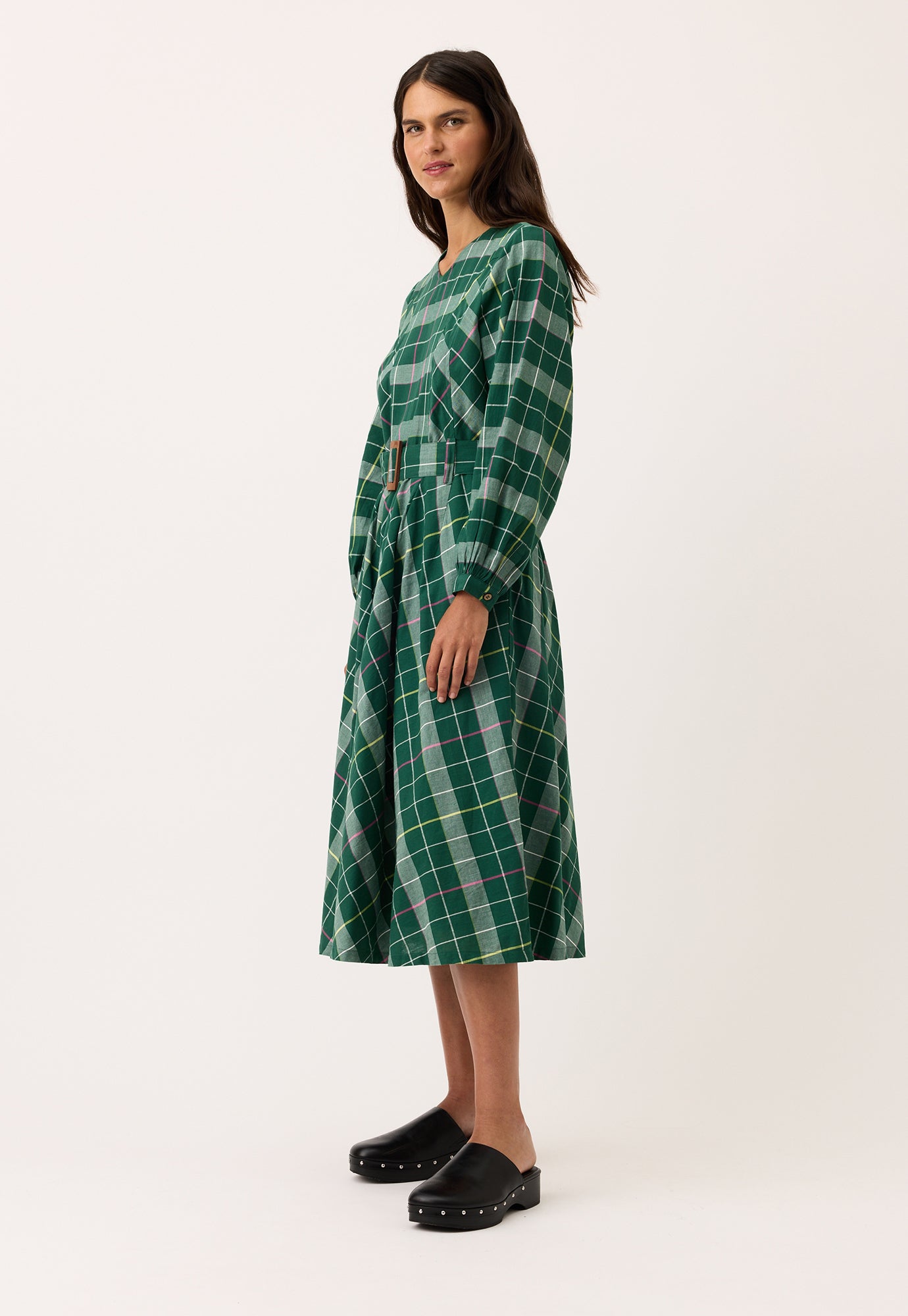 Nancybird Mona Dress - Fern Check