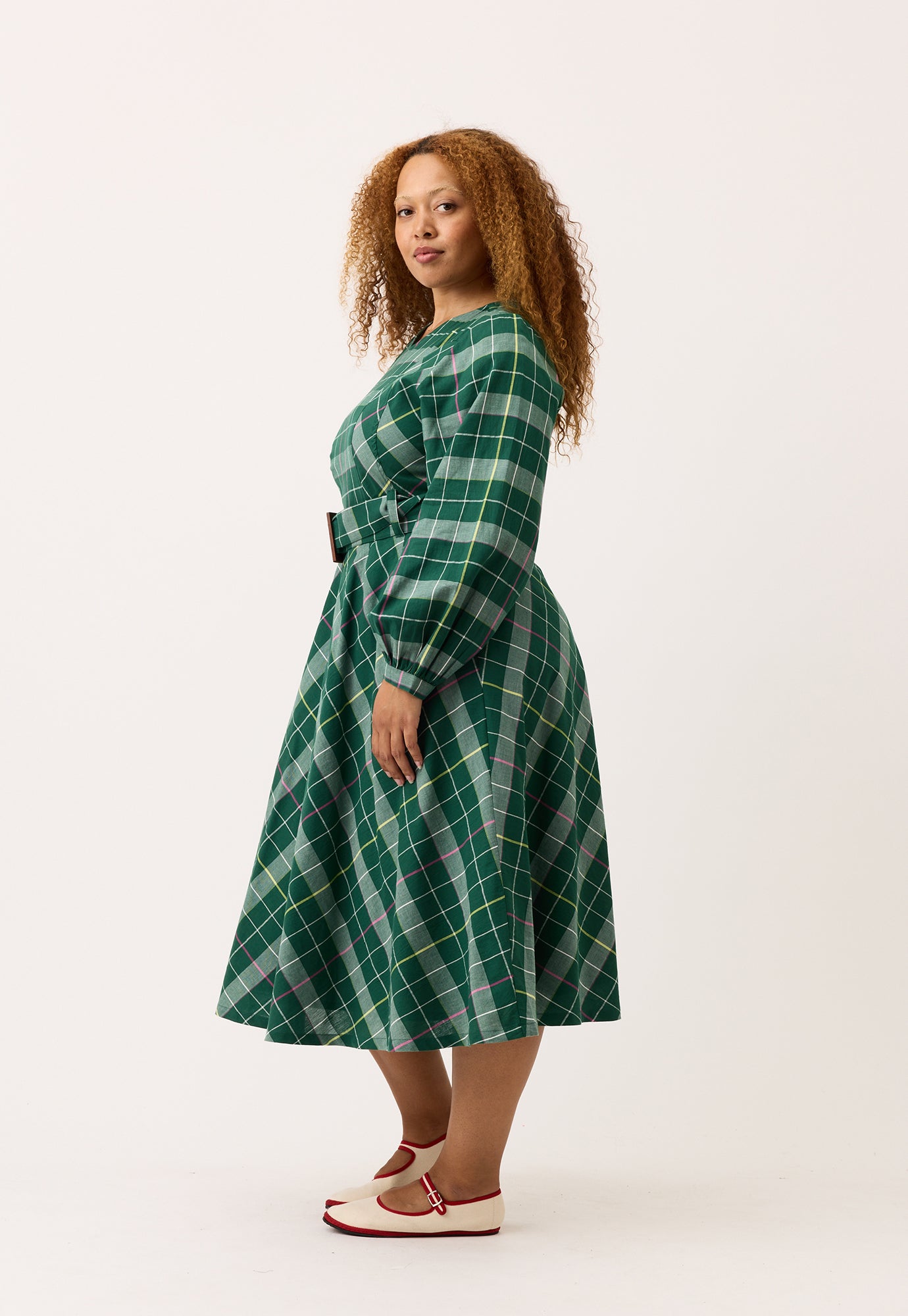 Nancybird Mona Dress - Fern Check