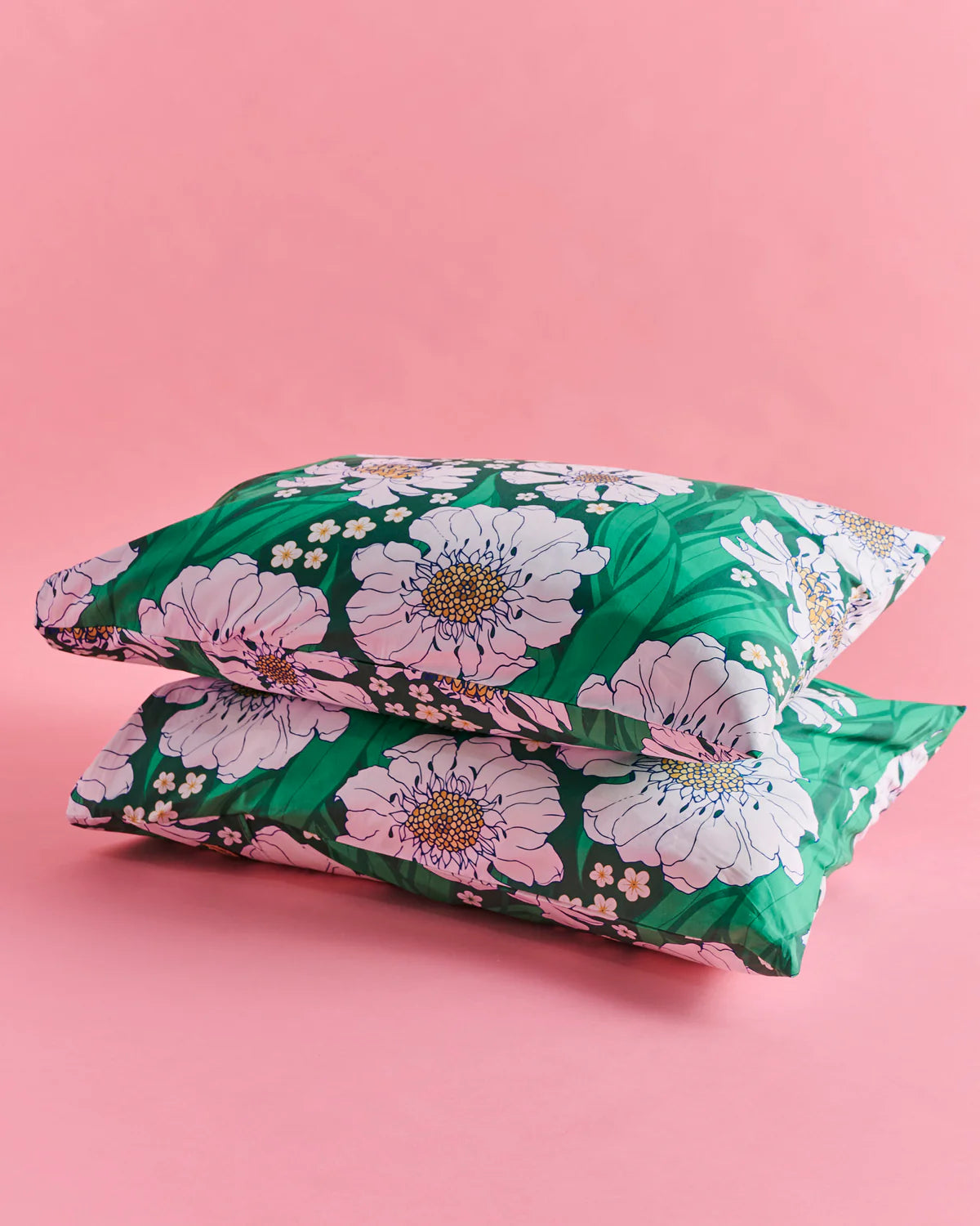 Kip and Co Tumbling Flowers Silk Pillowcase - single