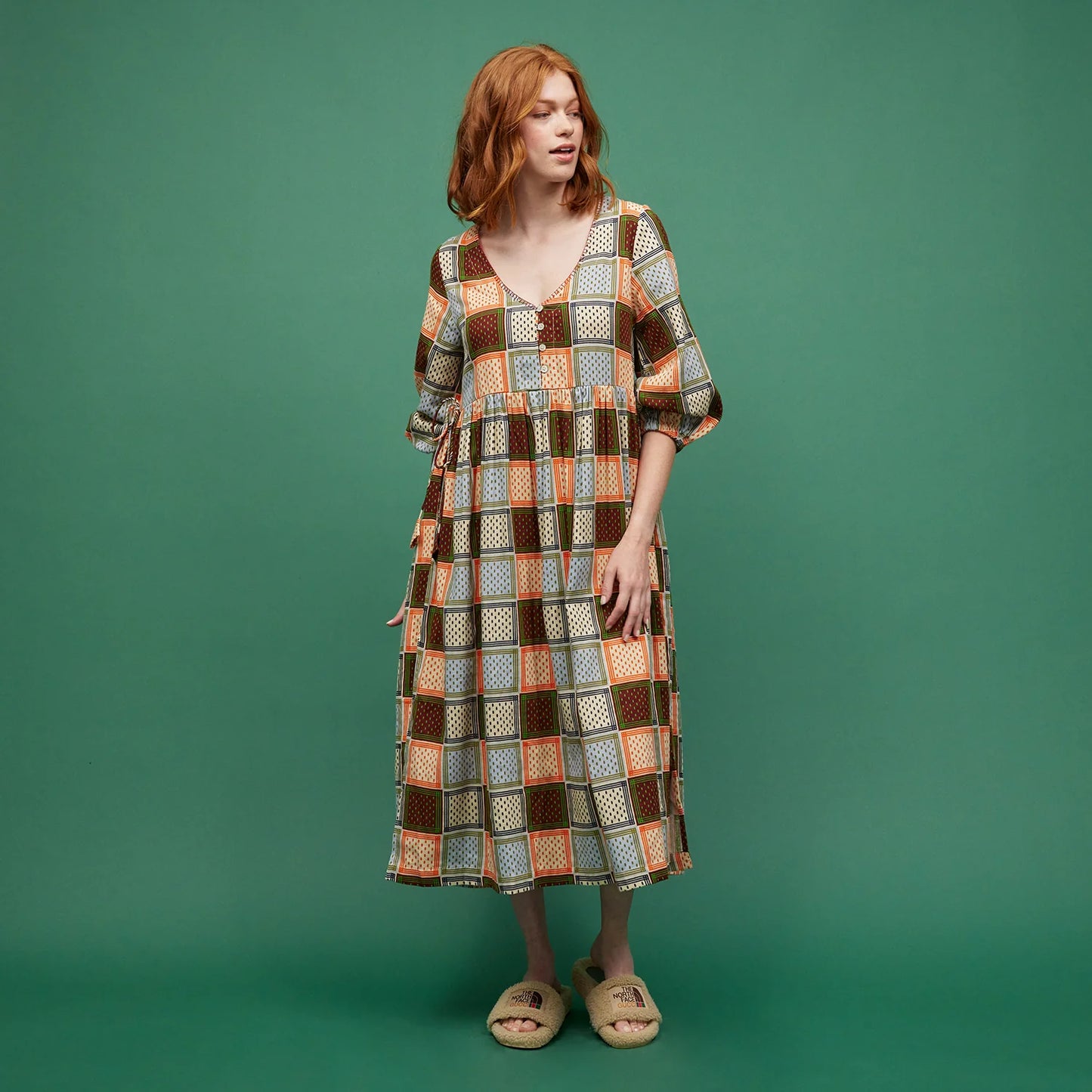 Sage and Clare Gia 3/4 Sleeve Maxi Dress