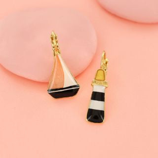 Taratata Jewellery - Horizon Black Lever Back Earring