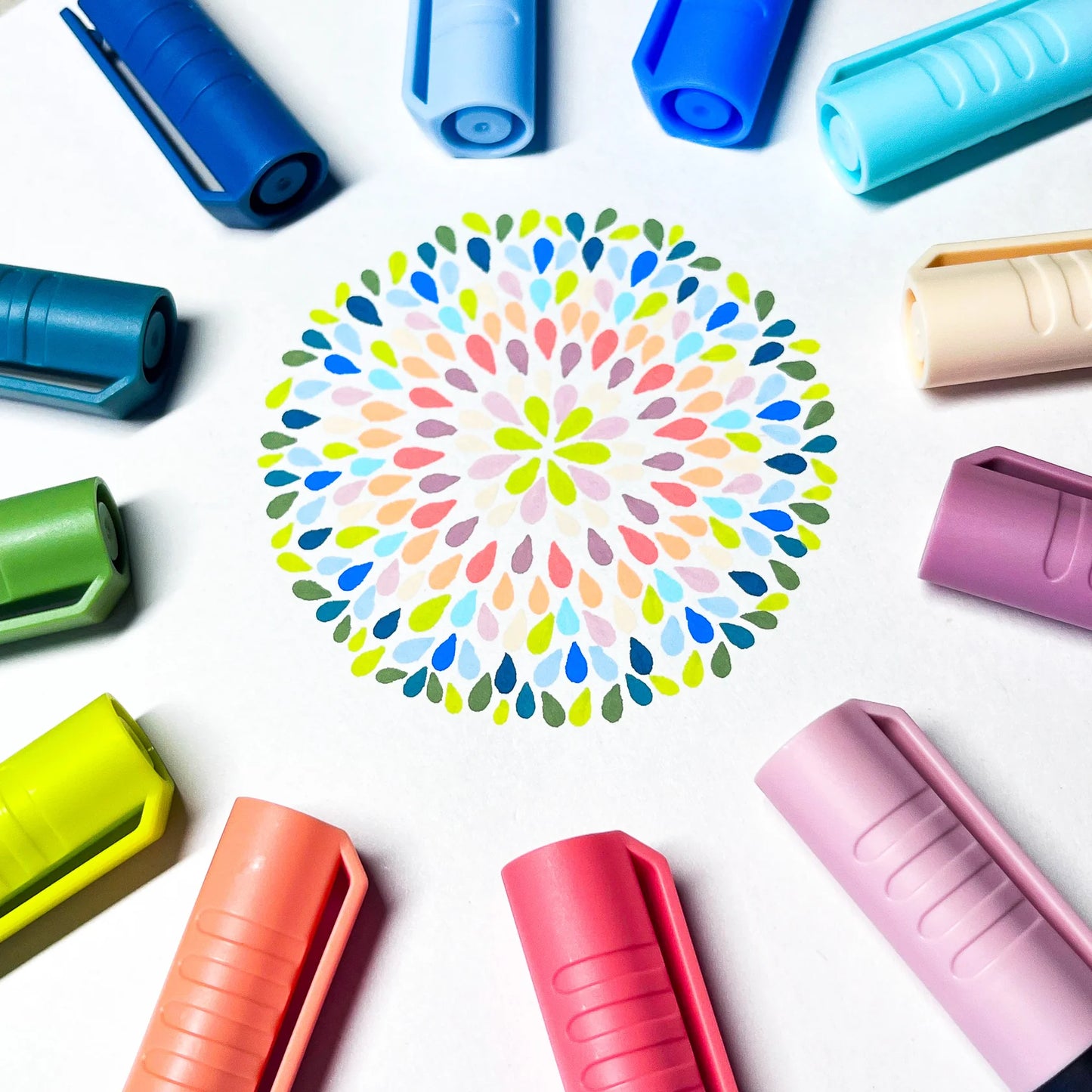 Life of Colour - Ocean Colours Brush Tip Acrylic Paint Pens - Set of 12