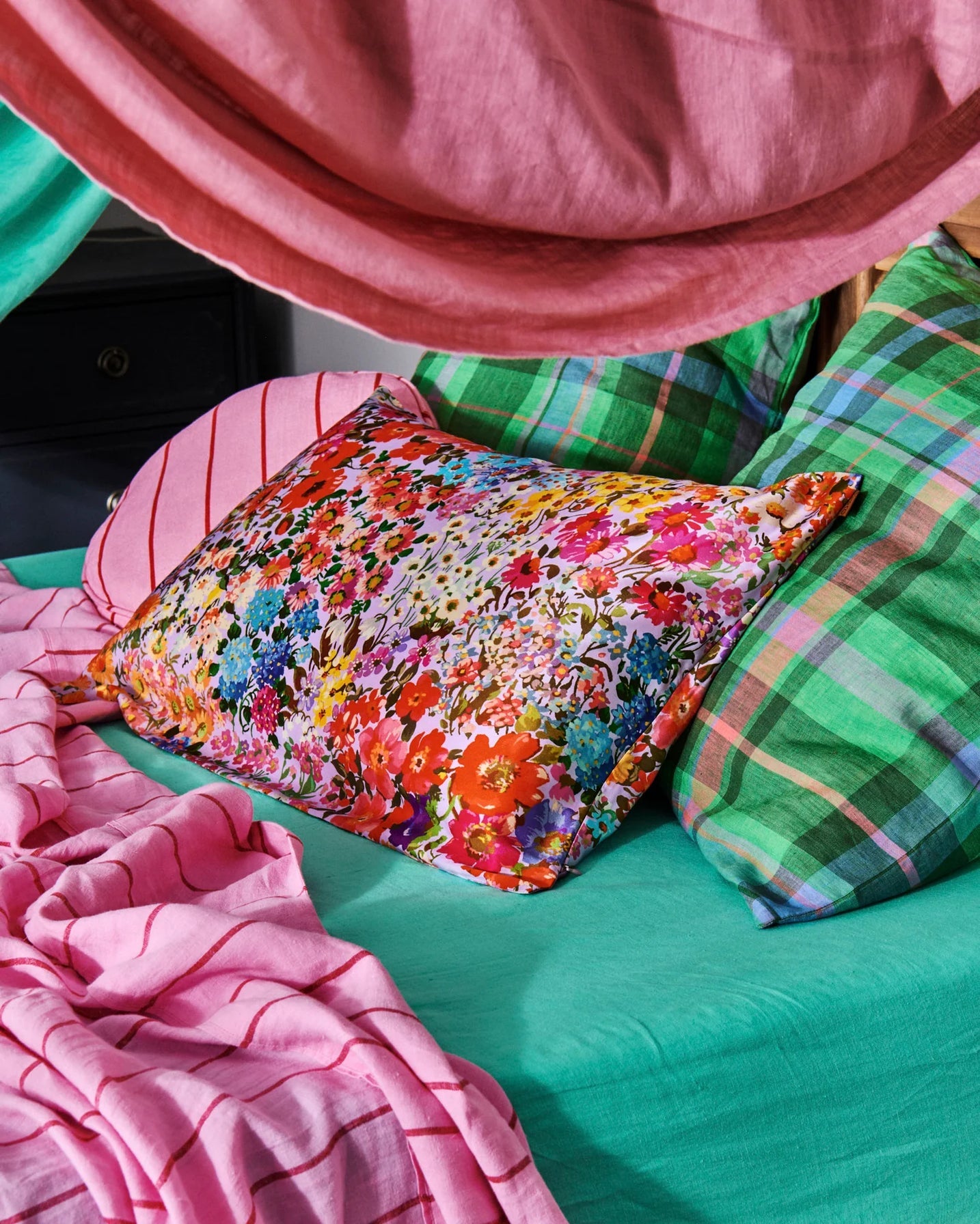 Forever Floral Lilac Silk Pillowcase - Single