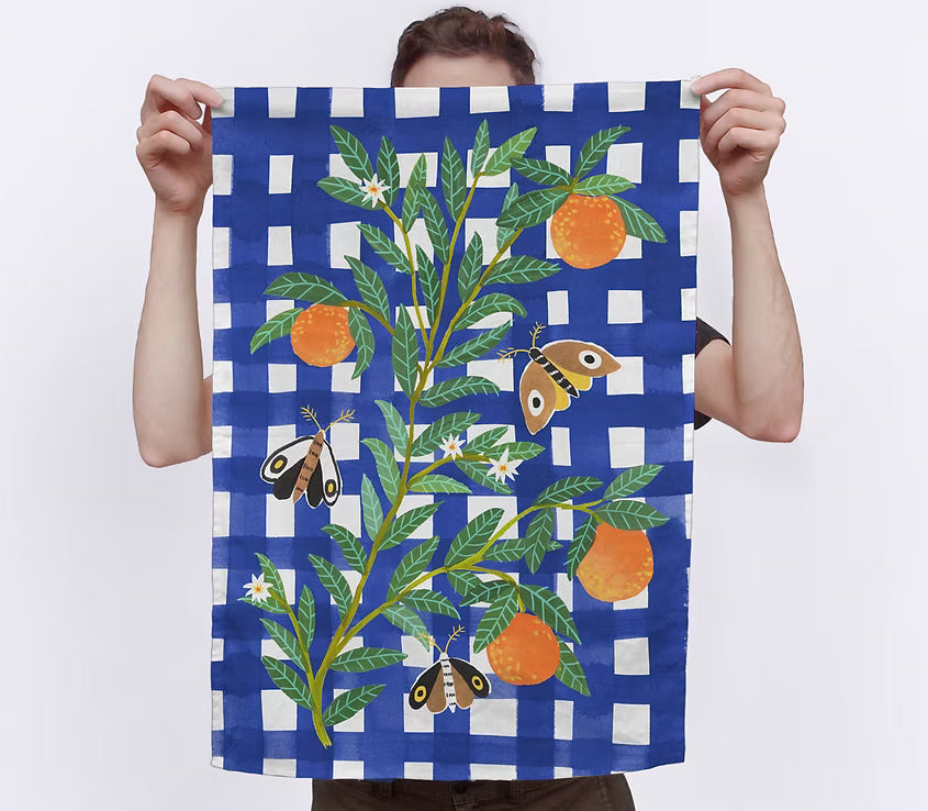 Togetherness Orange You Glad Tea Towel