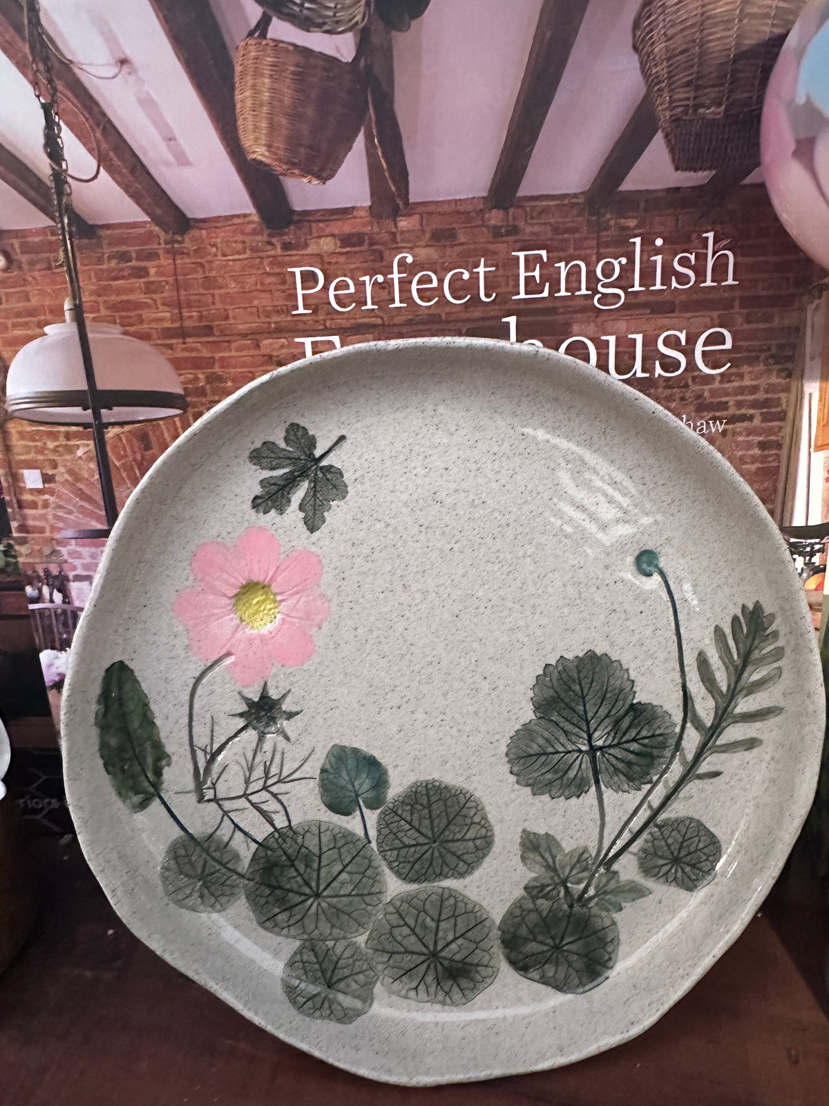 Handmade Ceramic Cottage Garden Platter