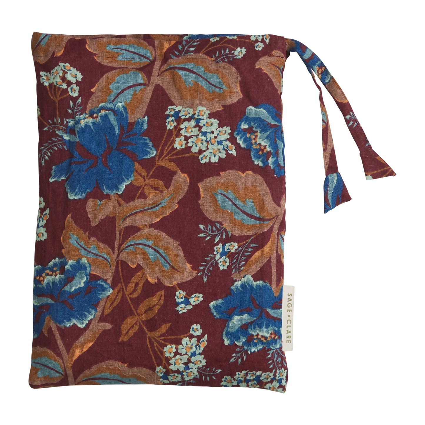 Sage and Clare Margot Euro Pillowcases - Mahogany