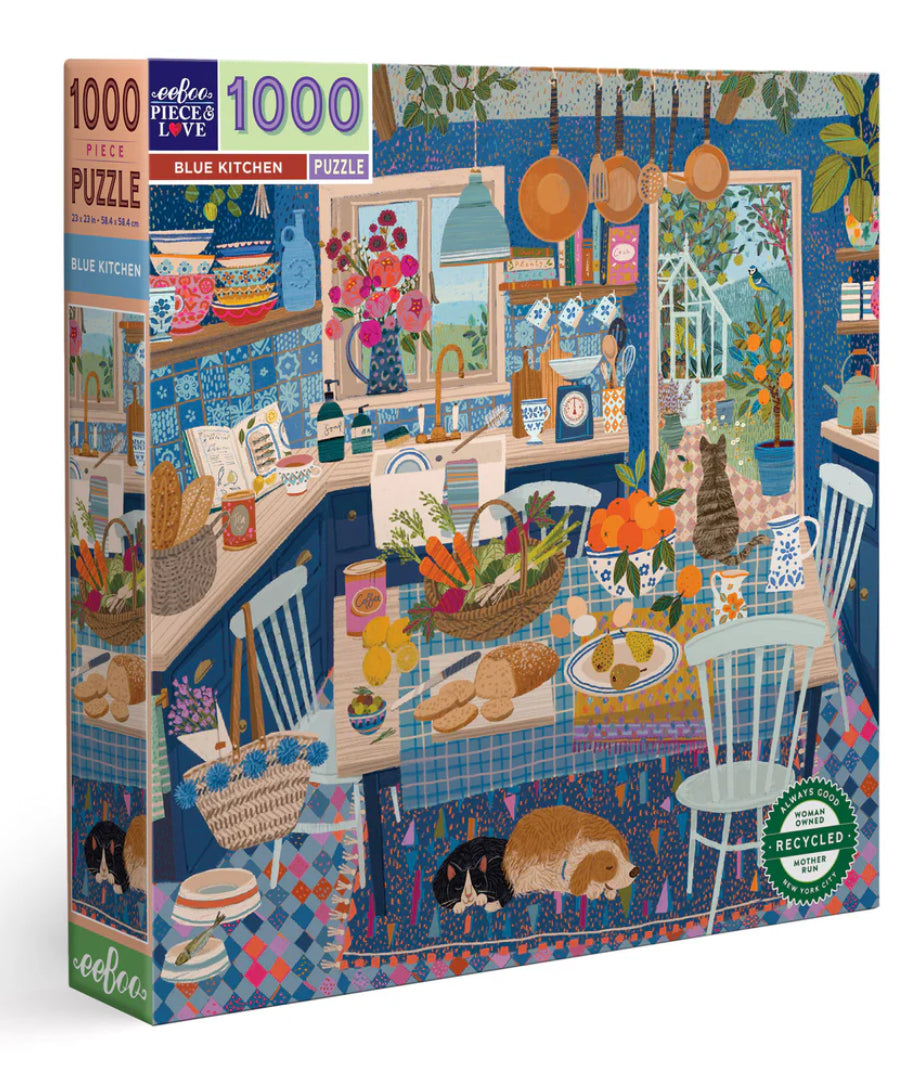 Eeboo 1000 piece puzzle - Blue Kitchen