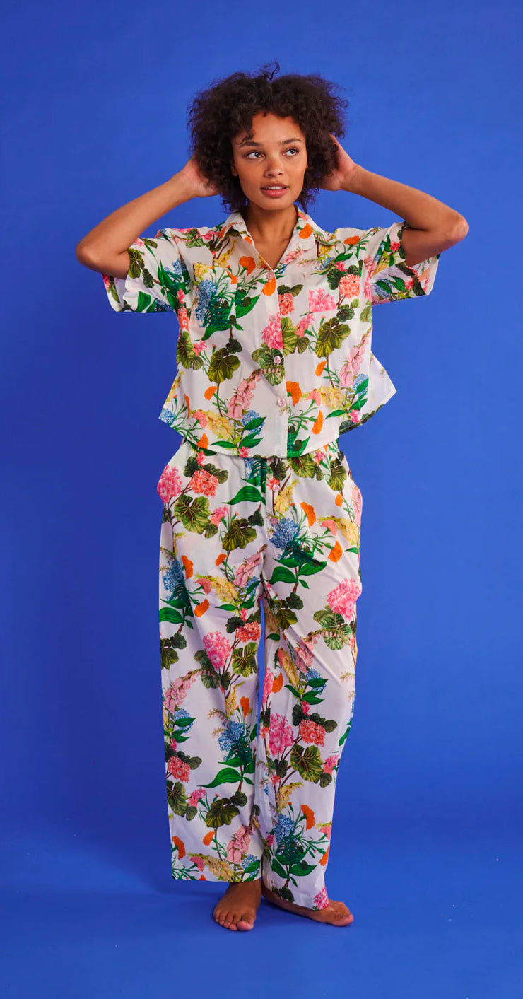BOUQUET BEAUTY ORGANIC COTTON SHORT SLEEVE SHIRT & PANT PYJAMA SET
