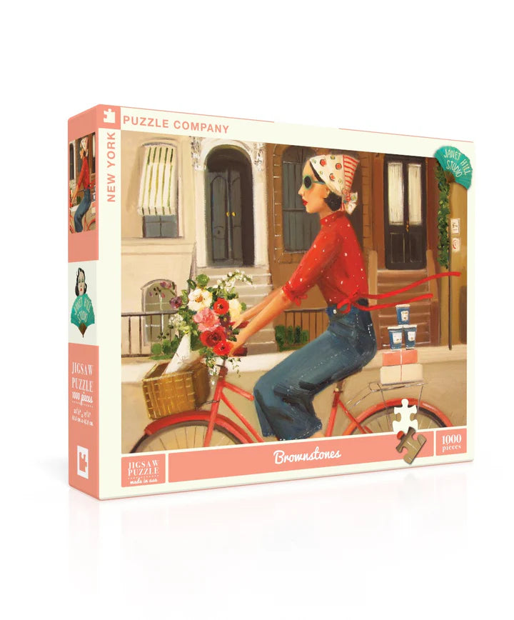 New York Puzzle Company - 1000 piece puzzle - Brownstones