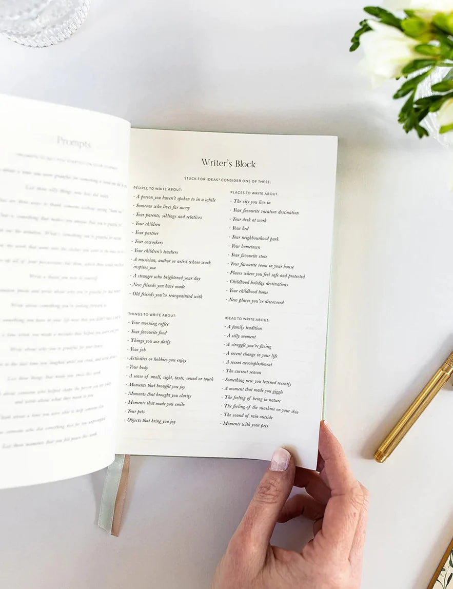 Bespoke Press Daily Gratitude Journal - Sea Mist