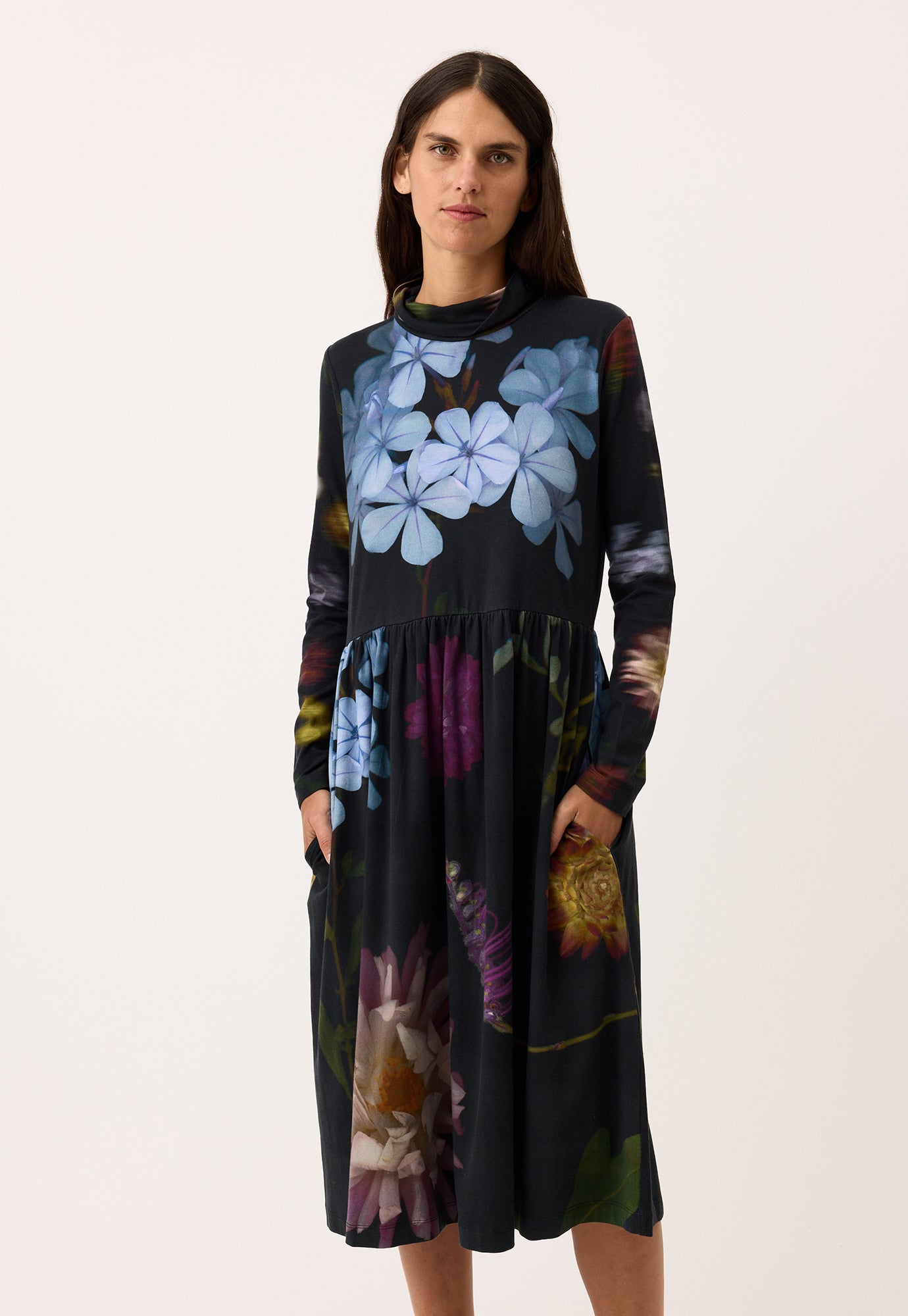 Nancybird Posy Skivvy Dress - Floratone