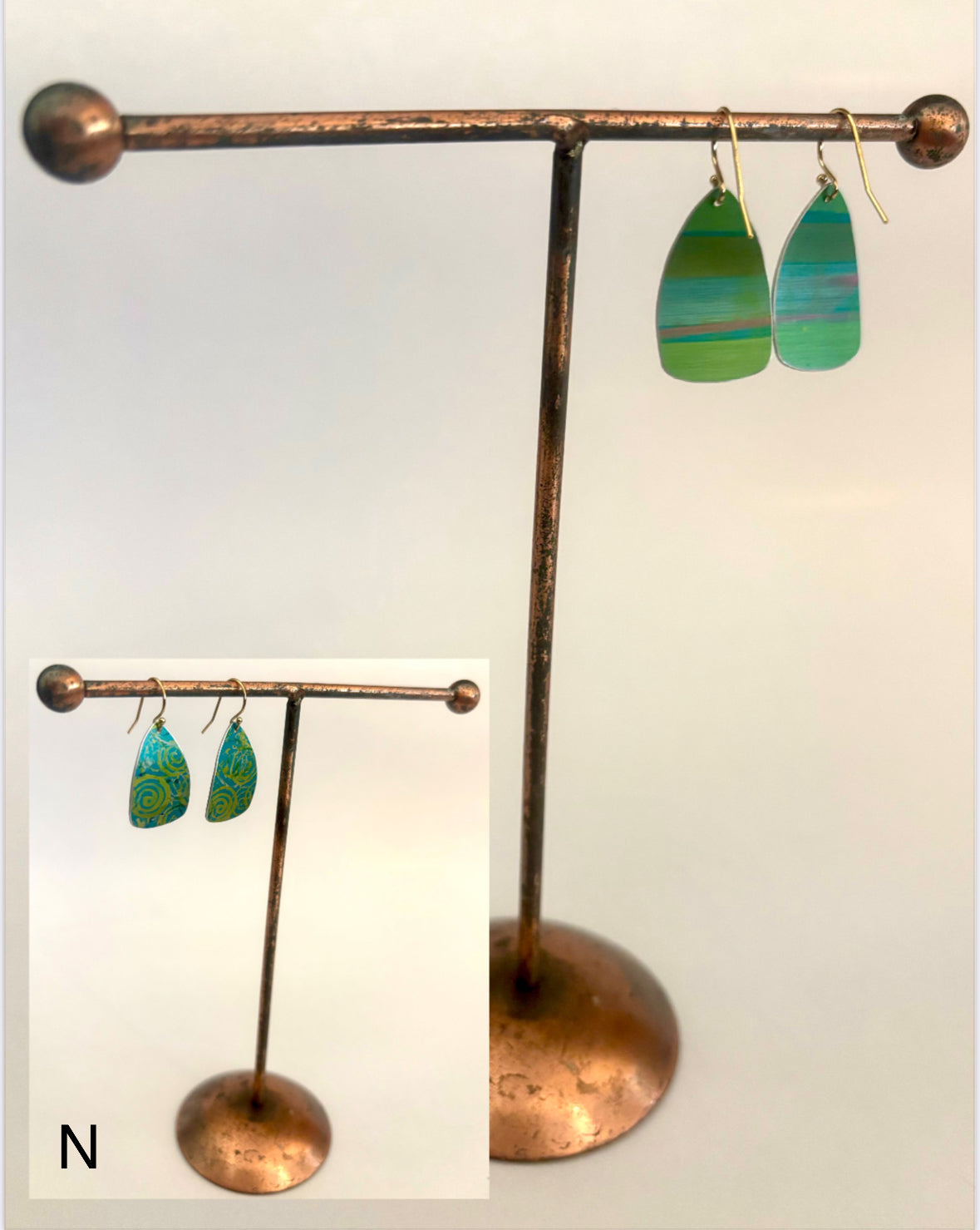 Dilkes-Hoffman Anodised Aluminium Earrings - medium size