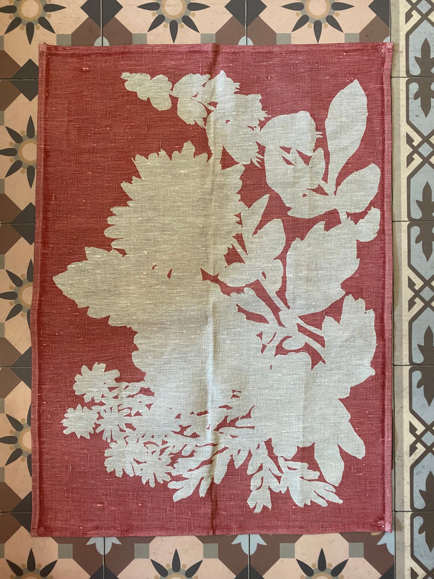 Bonnie and Neil Foxglove Tea Towel