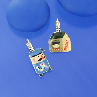 Taratata Jewellery - Pirouette Postman Lever Back Earrings