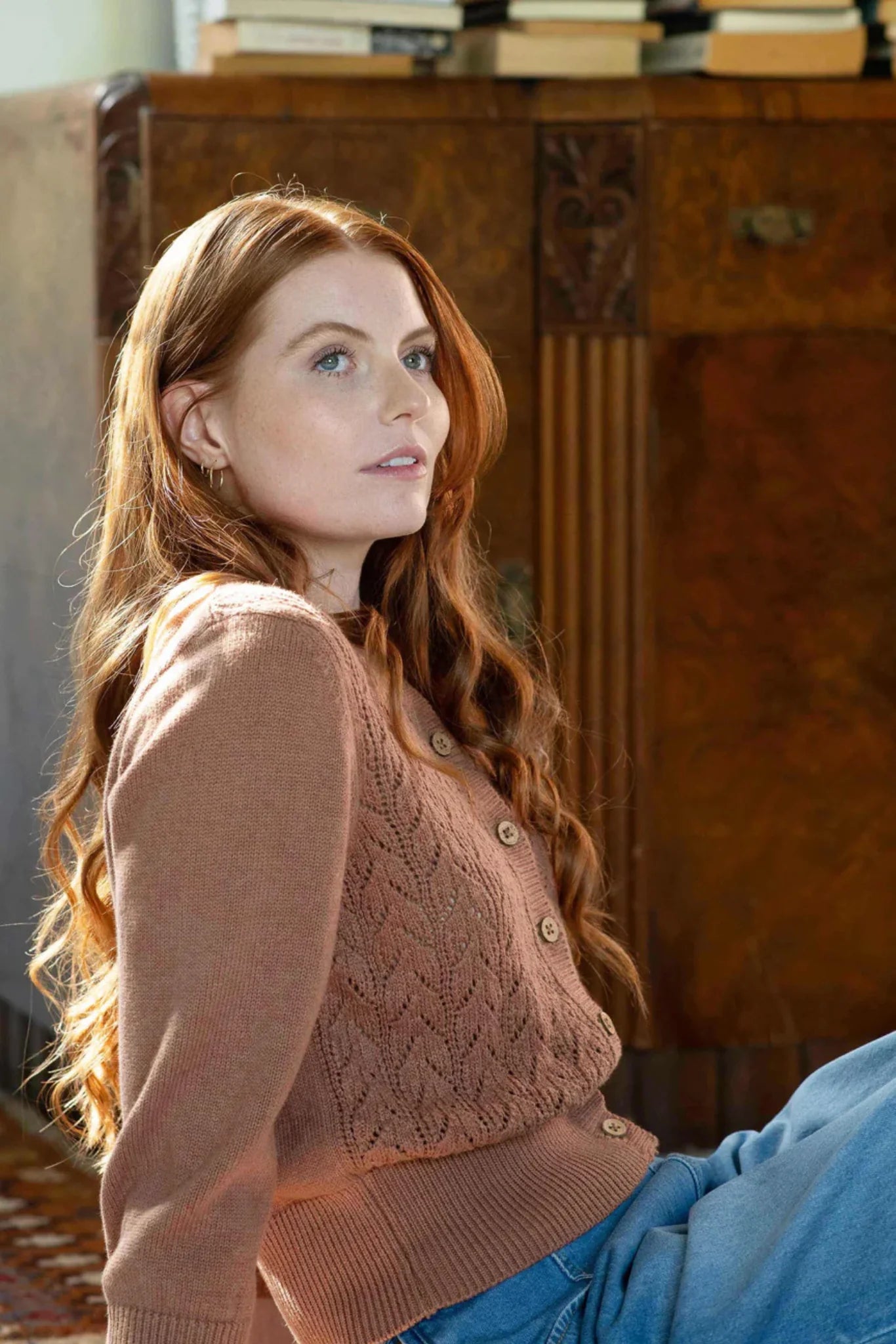 Lazybones Ava Cardigan - Cinnamon