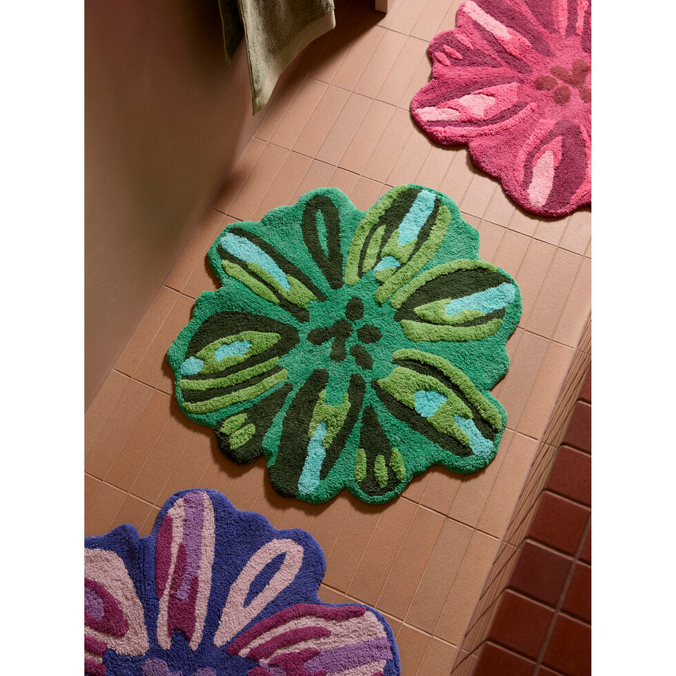 Bonnie and Neil Bath Mat - Meadow Blue