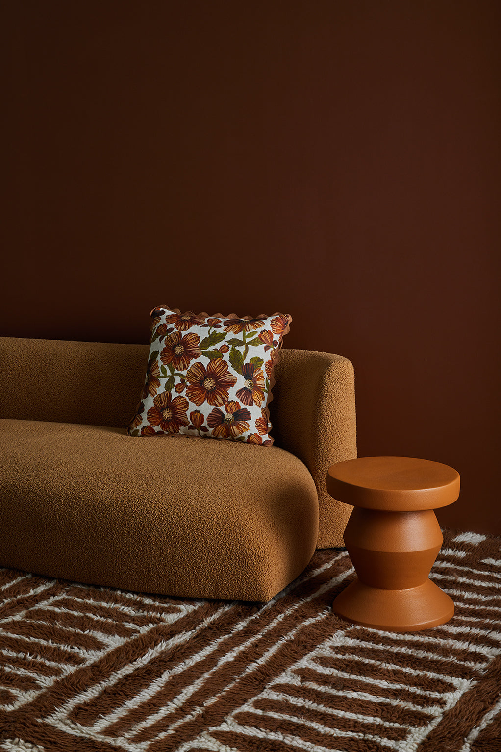 Bonnie and Neil Woodland Hazelnut Cushion - 50cm