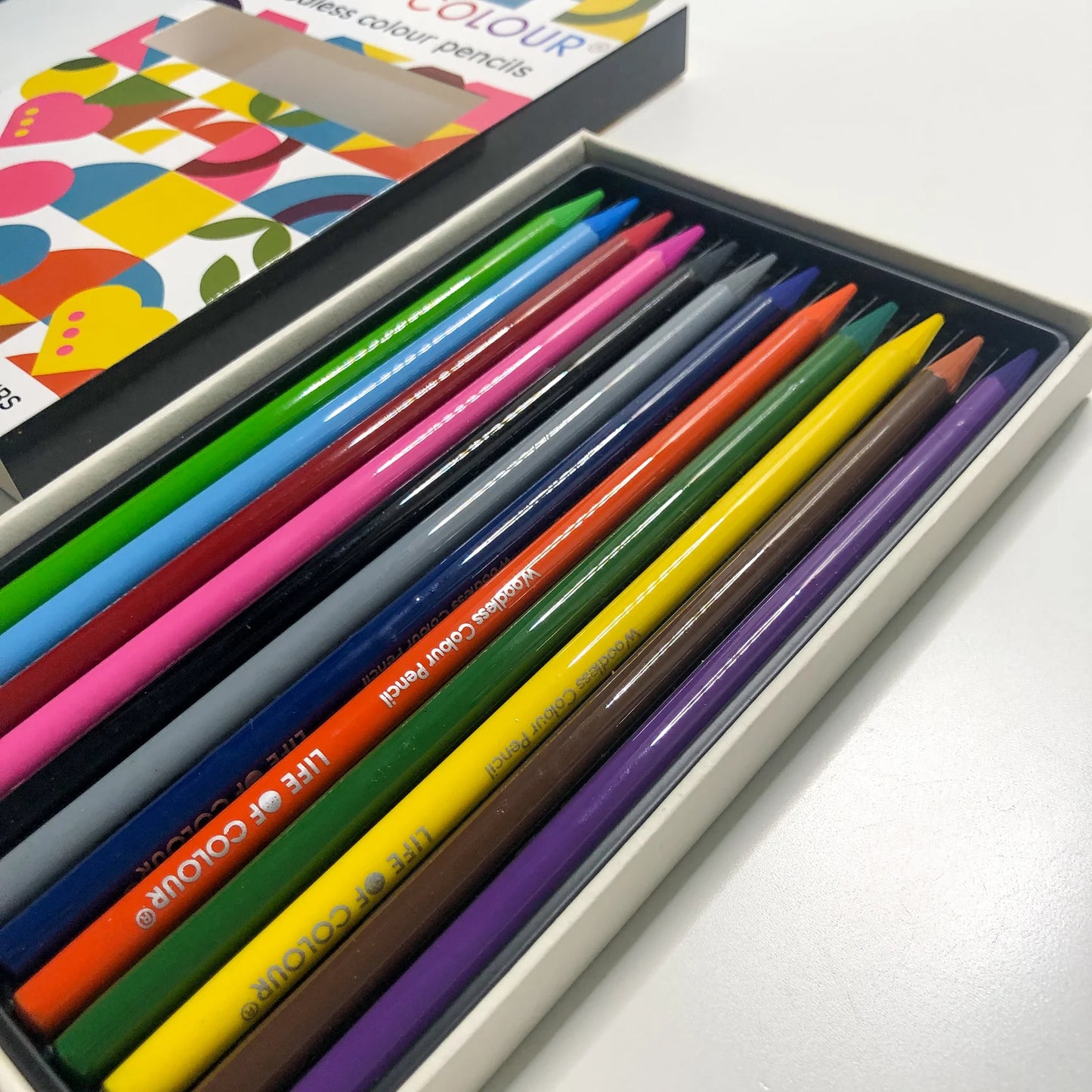 Life of Colour - Woodless Colour Pencils (classic colours) Set of 12