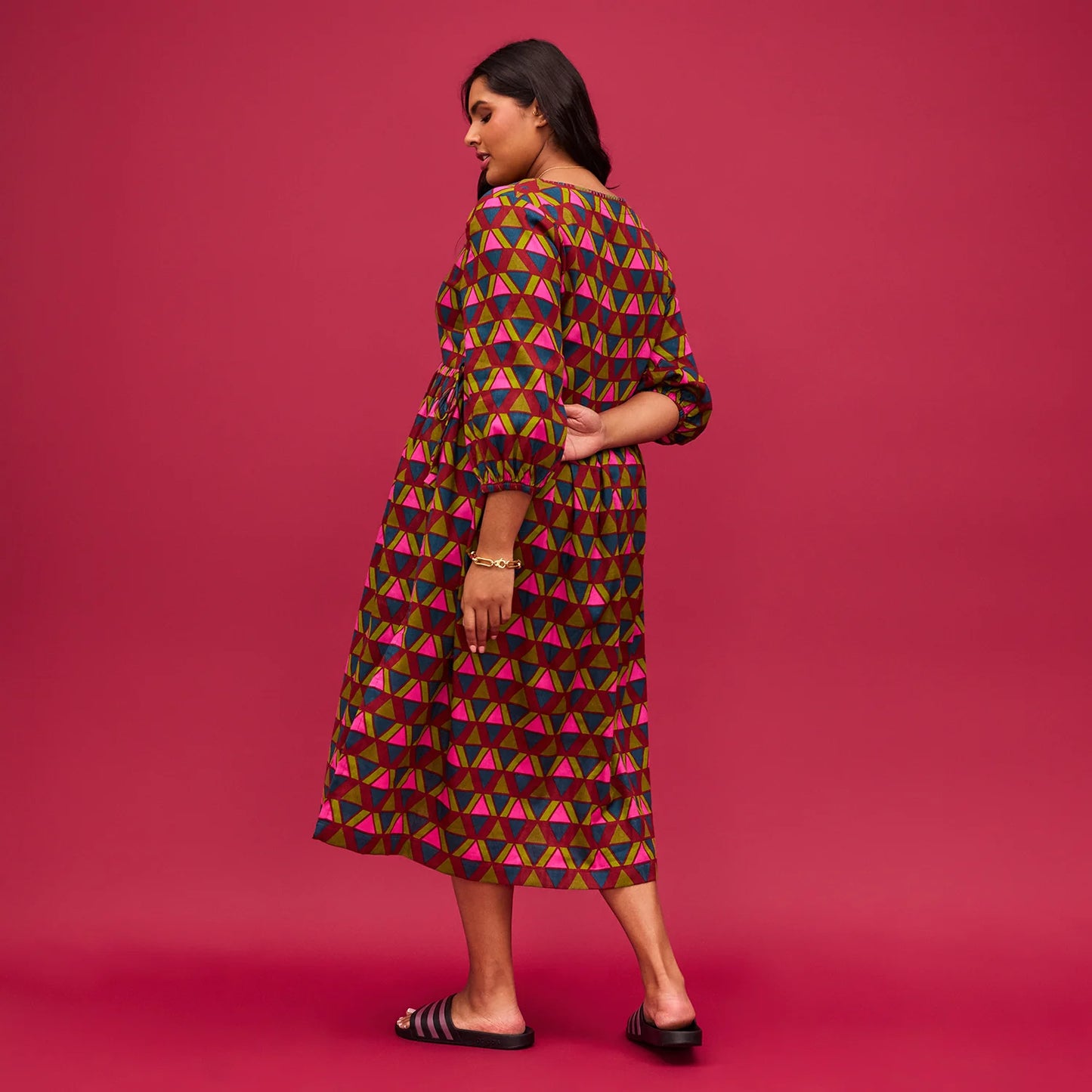 Sage and Clare Pirro 3/4 Sleeve Maxi Dress