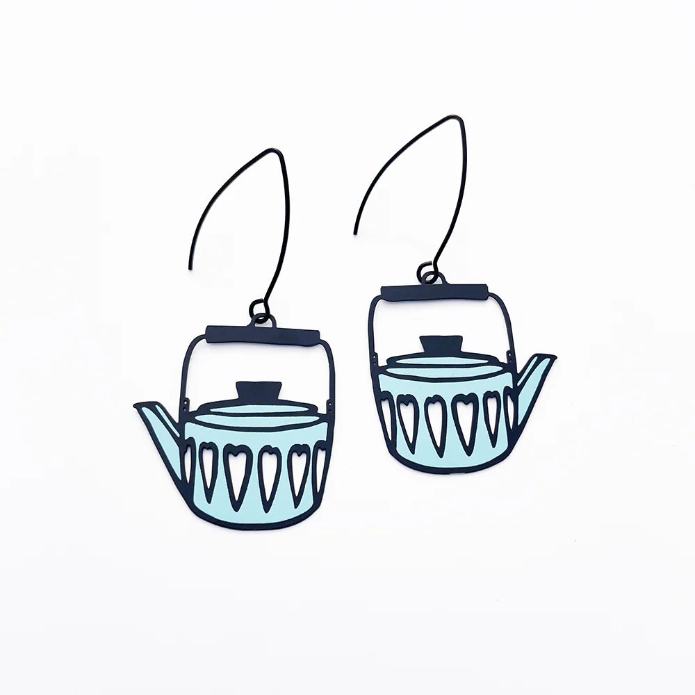 Denz Scandi Tea Pot Earrings - various colours