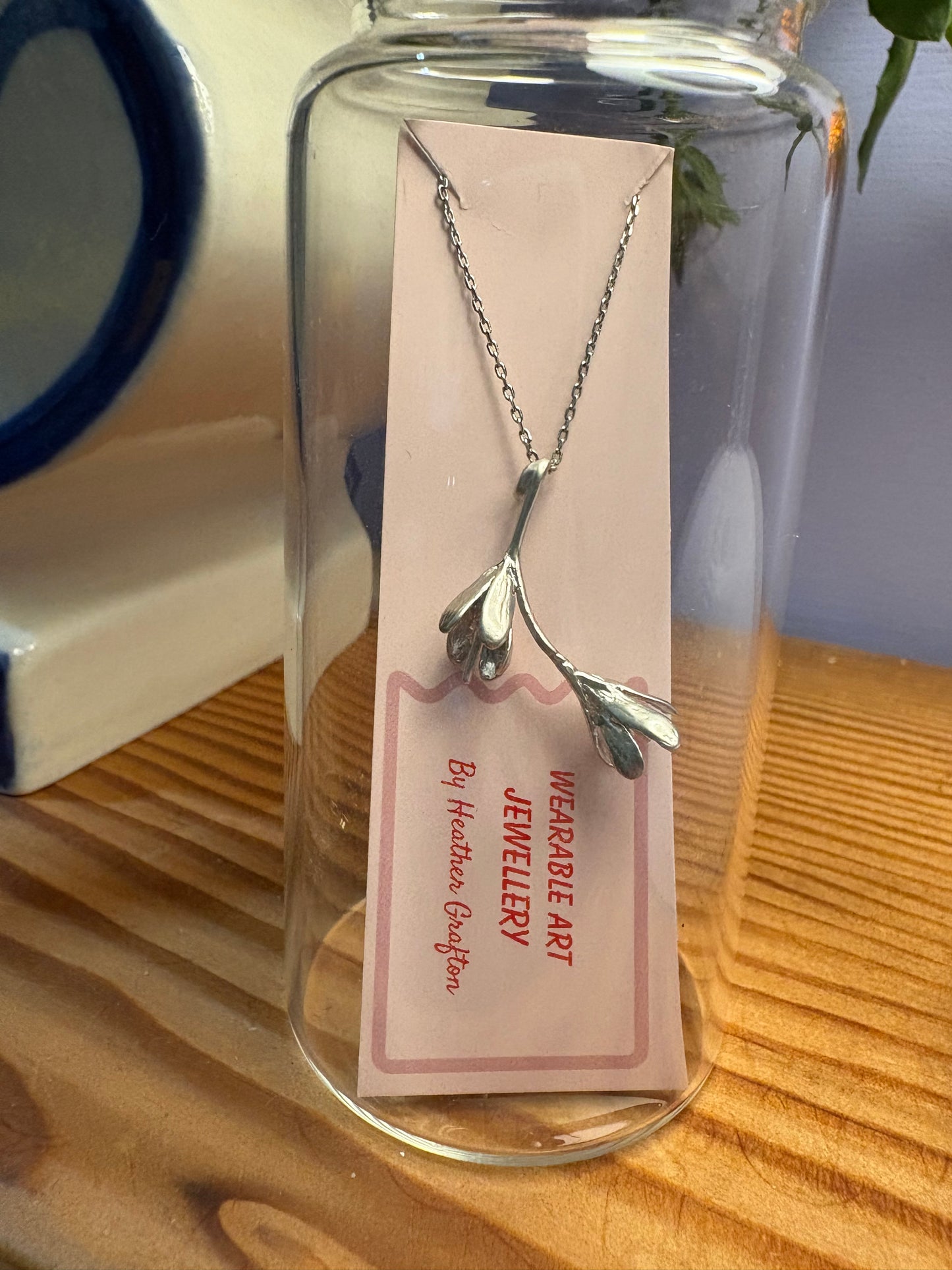 2 Seed Pod Necklace (silver)